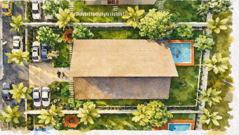 MY CASTLE AURA villa, top view